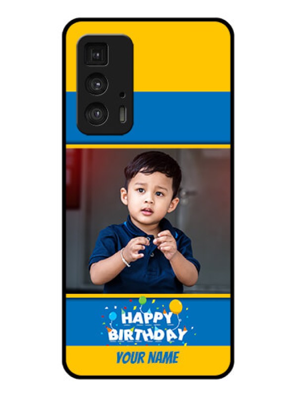 Custom Motorola Moto Edge 20 Pro Custom Glass Phone Case - Birthday Wishes Design