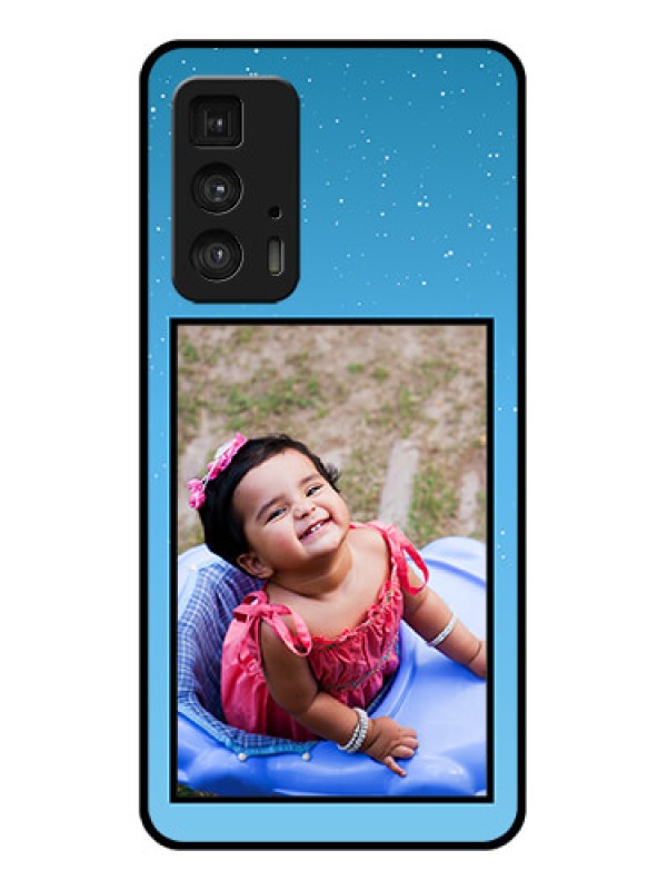 Custom Motorola Moto Edge 20 Pro Custom Glass Phone Case - Wave Pattern Colorful Design