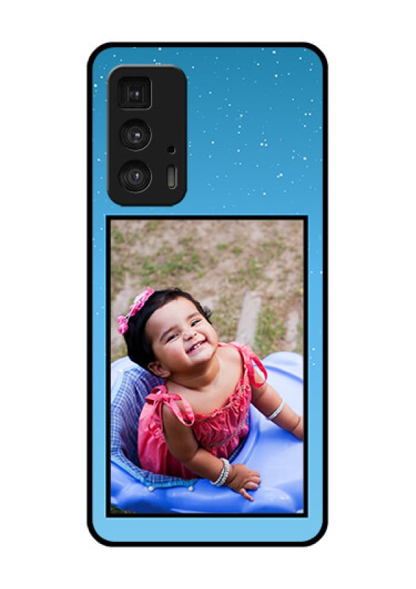 Motorola Moto Edge 20 Pro Custom Glass Phone Case - Wave Pattern Colorful Design