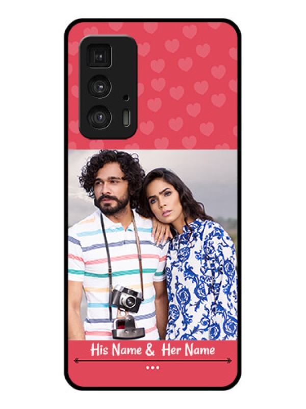 Custom Motorola Moto Edge 20 Pro Custom Glass Phone Case - Simple Love Design