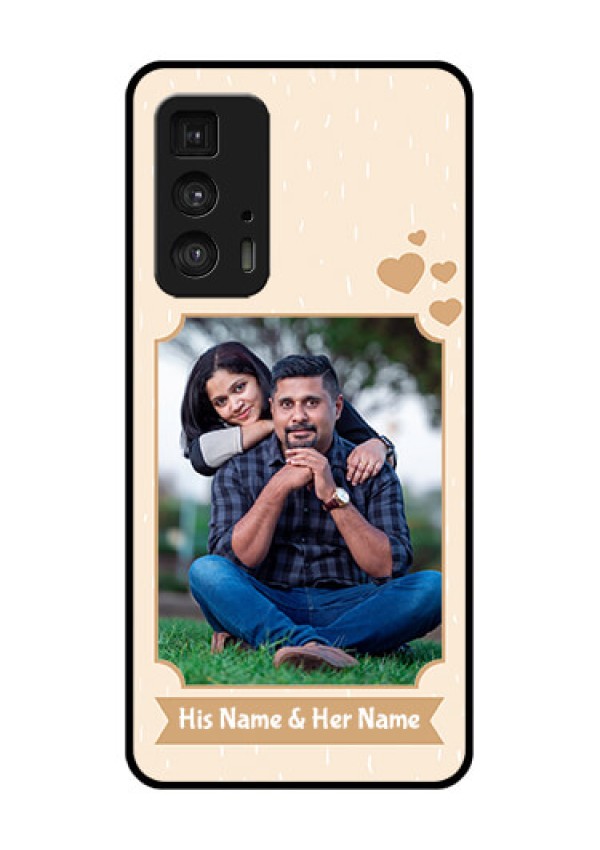 Motorola Moto Edge 20 Pro Custom Glass Phone Case - With Confetti Love Design
