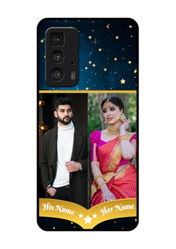 Motorola Moto Edge 20 Pro Custom Glass Phone Case - Galaxy Stars Backdrop Design