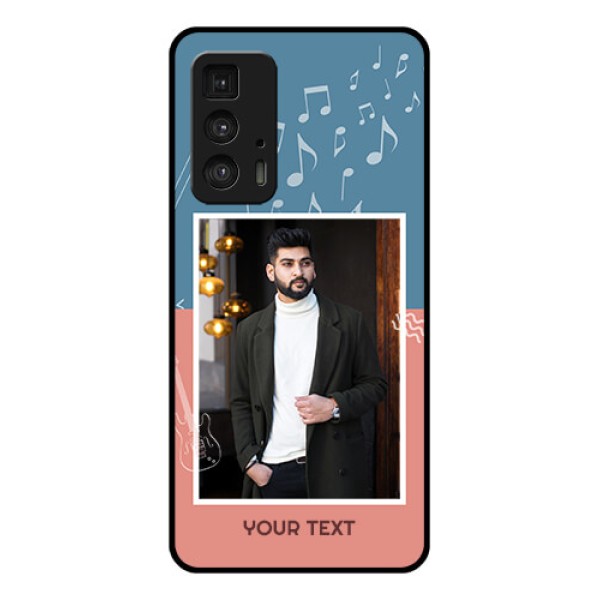 Motorola Moto Edge 20 Pro Custom Glass Phone Case - With Color Musical Note Design Motorola Moto Edge 20 Pro Custom Glass Phone Case - With Color Musical Note Design
