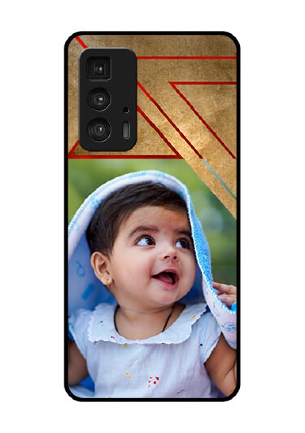 Motorola Moto Edge 20 Pro Custom Glass Phone Case - Gradient Abstract Texture Design