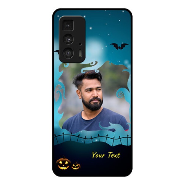 Motorola Moto Edge 20 Pro Custom Glass Phone Case - Halloween Frame Design Motorola Moto Edge 20 Pro Custom Glass Phone Case - Halloween Frame Design
