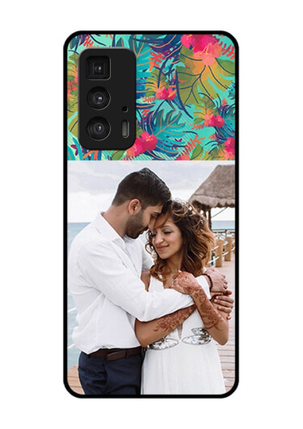 Motorola Moto Edge 20 Pro Custom Glass Phone Case - Watercolor Floral Design
