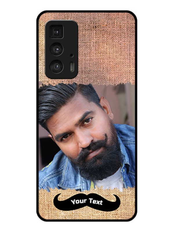 Custom Motorola Moto Edge 20 Pro Custom Glass Phone Case - With Texture Design