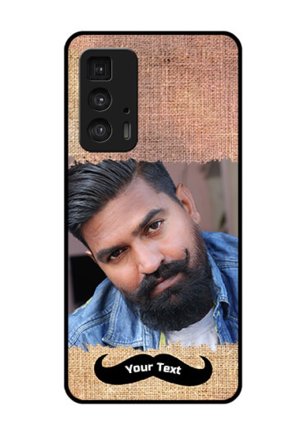 Motorola Moto Edge 20 Pro Custom Glass Phone Case - With Texture Design