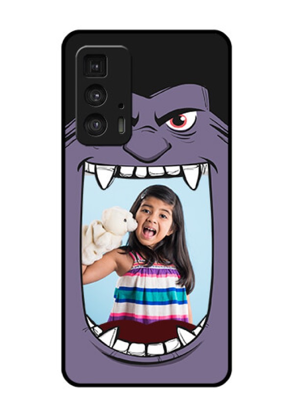 Motorola Moto Edge 20 Pro Custom Glass Phone Case - Angry Monster Design