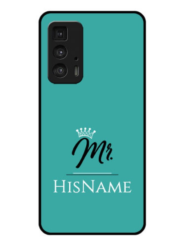 Custom Motorola Moto Edge 20 Pro Custom Glass Phone Case - Mr With Name Design