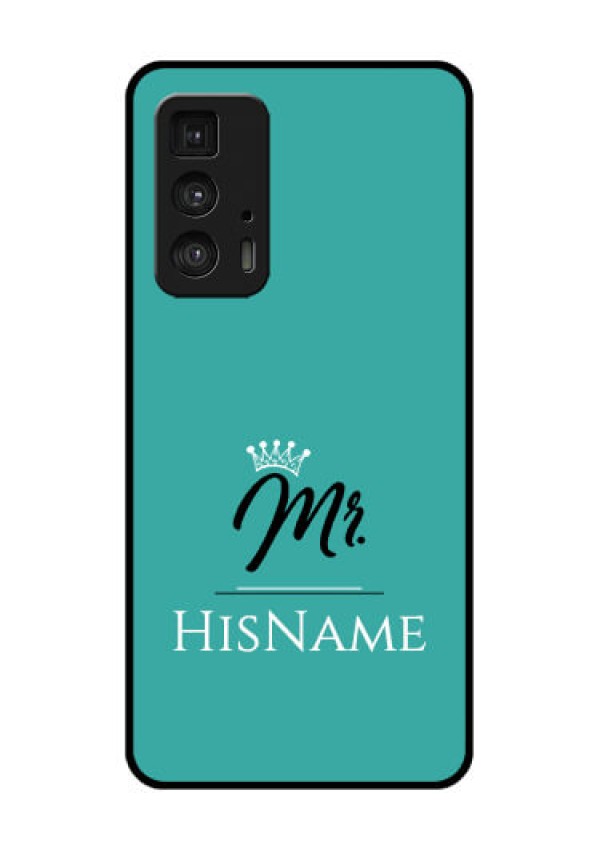 Motorola Moto Edge 20 Pro Custom Glass Phone Case - Mr With Name Design