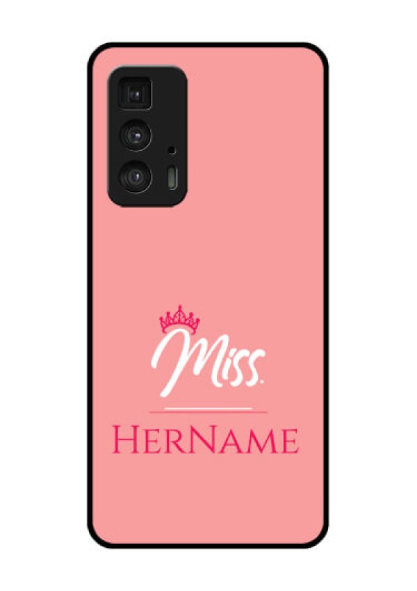 Motorola Moto Edge 20 Pro Custom Glass Phone Case - Mrs With Name Design