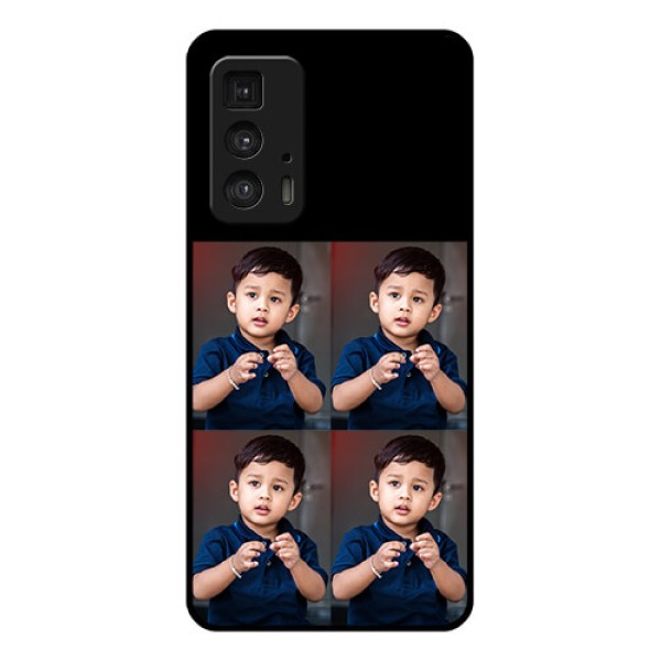 Motorola Moto Edge 20 Pro Custom Glass Phone Case - 4 Image Holder Design Motorola Moto Edge 20 Pro Custom Glass Phone Case - 4 Image Holder Design
