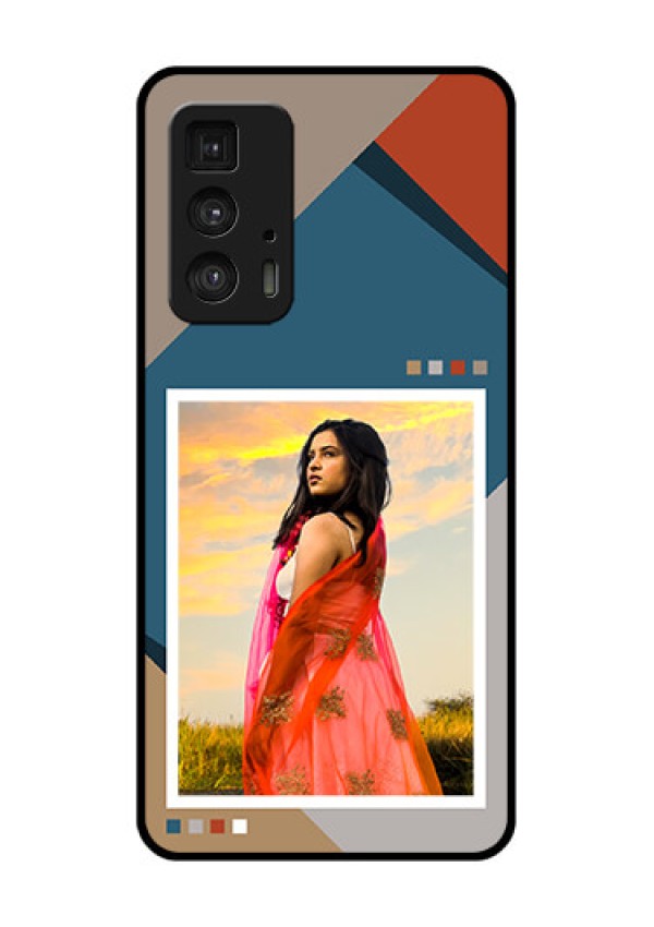 Motorola Moto Edge 20 Pro Custom Glass Phone Case - Retro Color Pallet Design