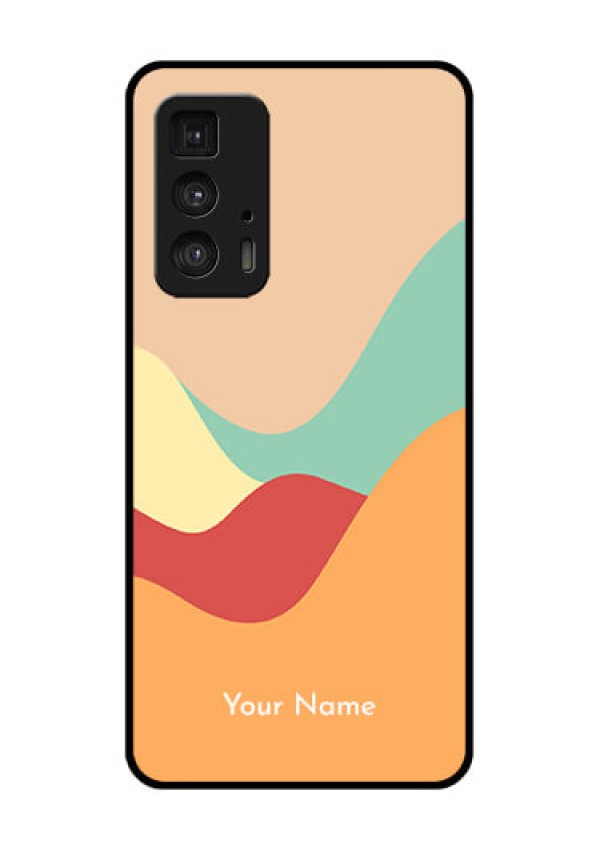 Motorola Moto Edge 20 Pro Custom Glass Phone Case - Ocean Waves Multi - Colour Design