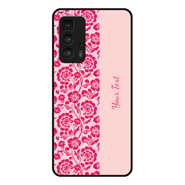 Motorola Moto Edge 20 Pro Custom Glass Phone Case - Attractive Floral Pattern Design Motorola Moto Edge 20 Pro Custom Glass Phone Case - Attractive Floral Pattern Design