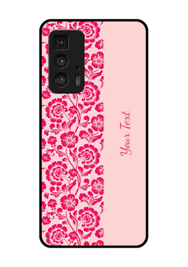 Motorola Moto Edge 20 Pro Custom Glass Phone Case - Attractive Floral Pattern Design