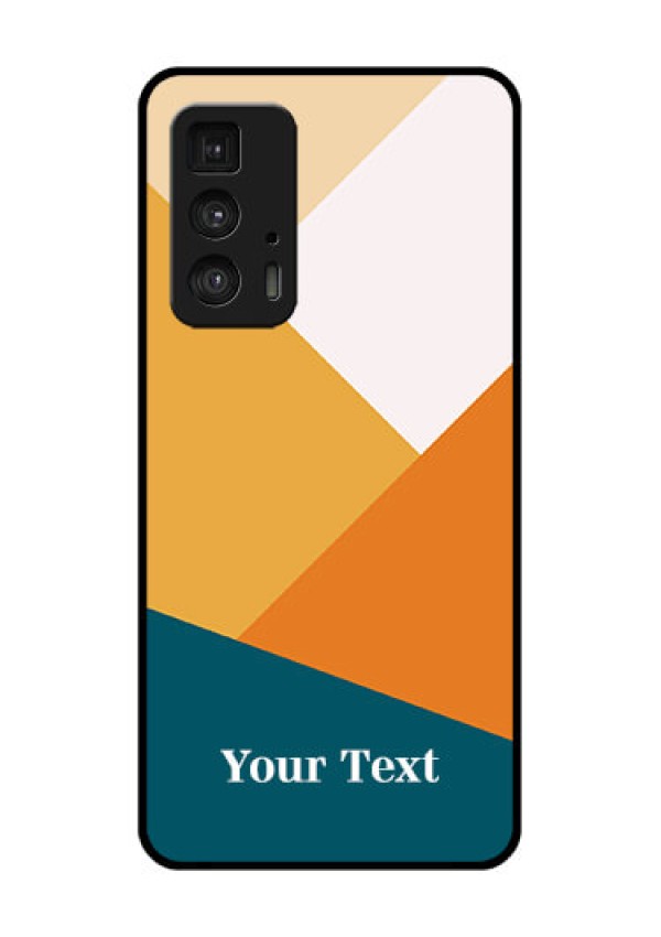 Motorola Moto Edge 20 Pro Custom Glass Phone Case - Stacked Multi - Colour Design