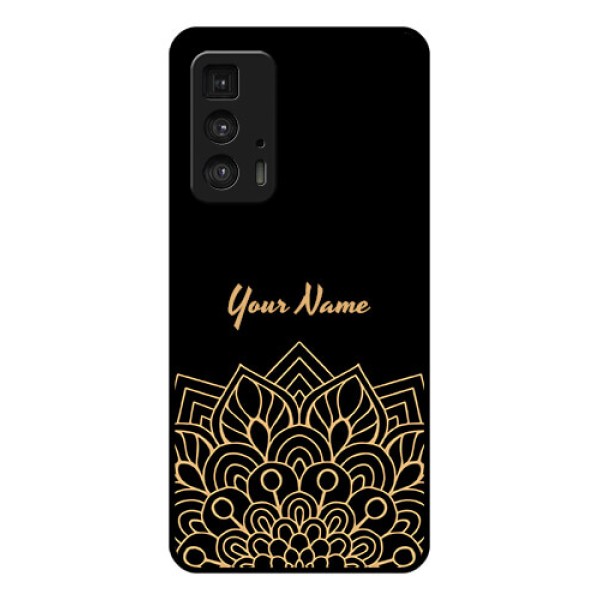Motorola Moto Edge 20 Pro Custom Glass Phone Case - Golden Mandala Design Motorola Moto Edge 20 Pro Custom Glass Phone Case - Golden Mandala Design