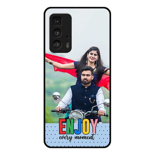 Motorola Moto Edge 20 Pro Custom Glass Phone Case - Enjoy Every Moment Design Motorola Moto Edge 20 Pro Custom Glass Phone Case - Enjoy Every Moment Design