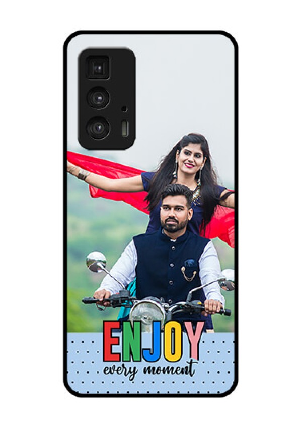 Motorola Moto Edge 20 Pro Custom Glass Phone Case - Enjoy Every Moment Design