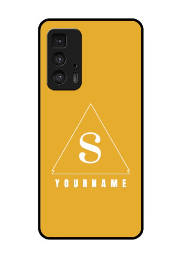 Motorola Moto Edge 20 Pro Custom Glass Phone Case - Simple Triangle Design