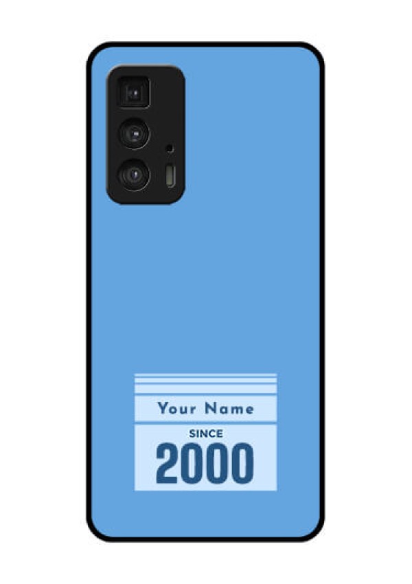 Motorola Moto Edge 20 Pro Custom Glass Phone Case - Custom Year Of Birth Design