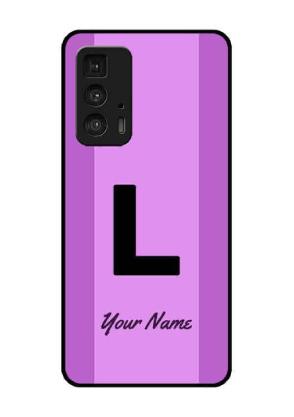 Motorola Moto Edge 20 Pro Custom Glass Phone Case - Tricolor Custom Text Design