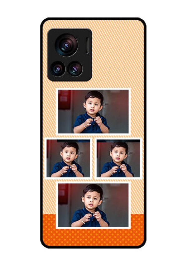 Motorola Moto Edge 30 Ultra Custom Glass Phone Case - Bulk Photos Upload Design