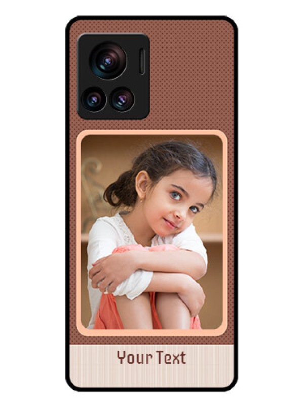 Custom Motorola Moto Edge 30 Ultra Custom Glass Phone Case - Simple Pic Upload Design