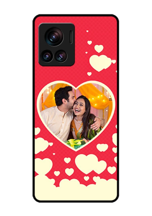 Motorola Moto Edge 30 Ultra Custom Glass Phone Case - Love Symbols Phone Cover Design