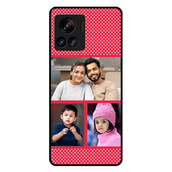 Motorola Moto Edge 30 Ultra Custom Glass Phone Case - Bulk Photo Upload Design
