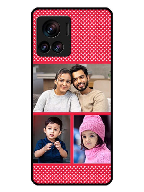 Custom Motorola Moto Edge 30 Ultra Custom Glass Phone Case - Bulk Photo Upload Design