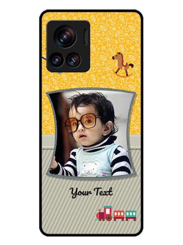 Custom Motorola Moto Edge 30 Ultra Custom Glass Phone Case - Baby Picture Upload Design