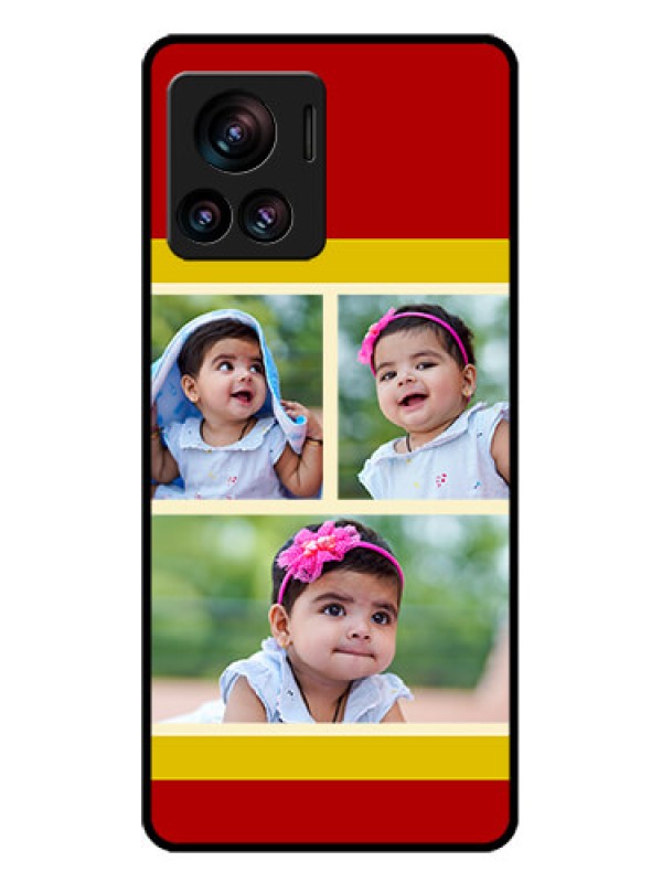 Custom Motorola Moto Edge 30 Ultra Custom Glass Phone Case - Multiple Pic Upload Design