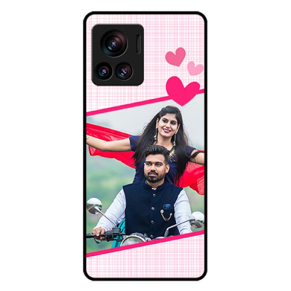 Motorola Moto Edge 30 Ultra Custom Glass Phone Case - Love Shape Heart Design Motorola Moto Edge 30 Ultra Custom Glass Phone Case - Love Shape Heart Design
