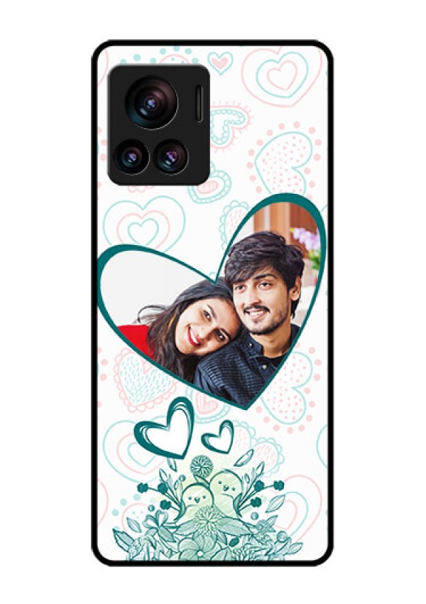 Motorola Moto Edge 30 Ultra Custom Glass Phone Case - Premium Couple Design