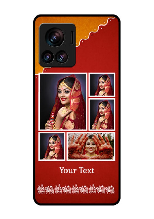 Motorola Moto Edge 30 Ultra Custom Glass Phone Case - Wedding Pic Upload Design