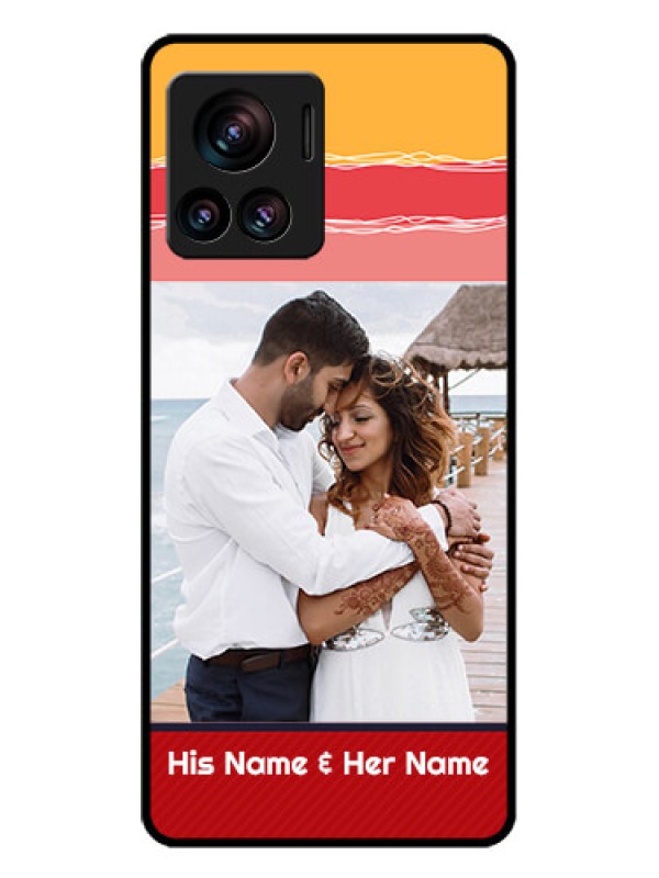 Custom Motorola Moto Edge 30 Ultra Custom Glass Phone Case - Colorful Case Design