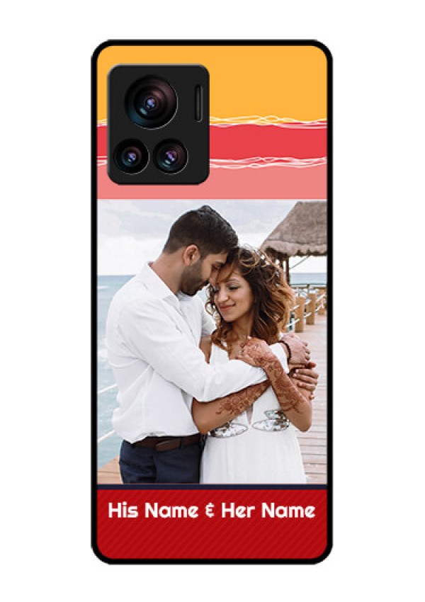 Motorola Moto Edge 30 Ultra Custom Glass Phone Case - Colorful Case Design