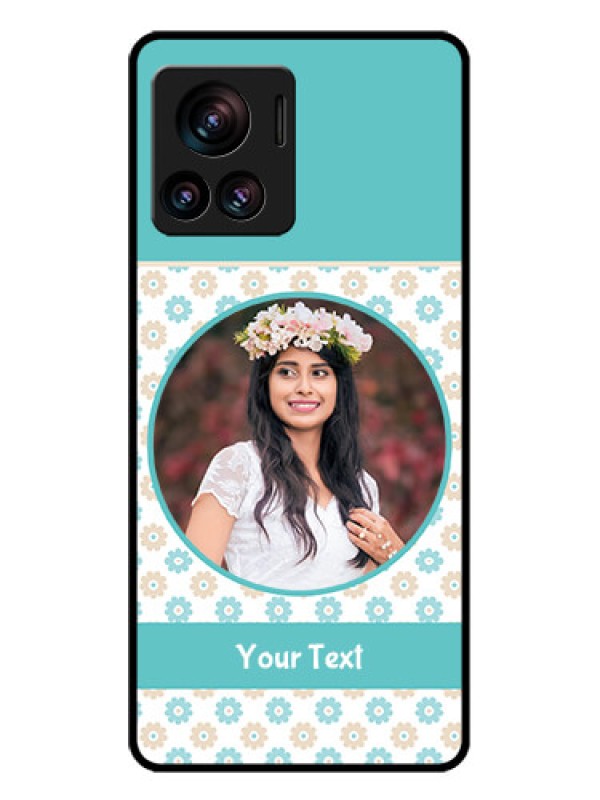 Custom Motorola Moto Edge 30 Ultra Custom Glass Phone Case - Beautiful Flowers Design