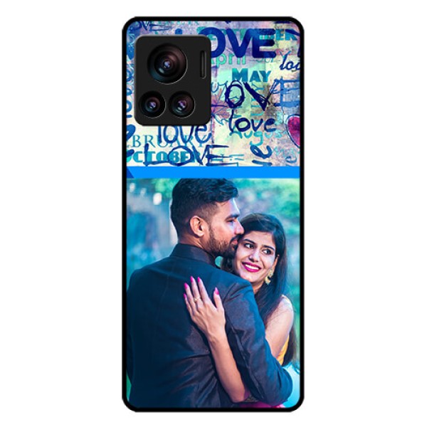 Motorola Moto Edge 30 Ultra Custom Glass Phone Case - Colorful Love Design