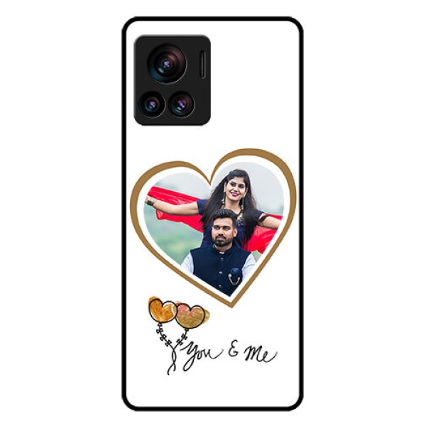 Motorola Moto Edge 30 Ultra Custom Glass Phone Case - You & Me Design