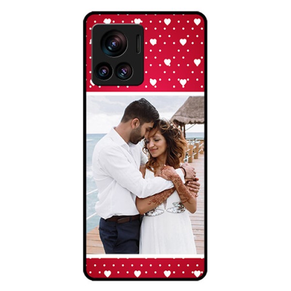Motorola Moto Edge 30 Ultra Custom Glass Phone Case - Hearts Mobile Case Design Motorola Moto Edge 30 Ultra Custom Glass Phone Case - Hearts Mobile Case Design