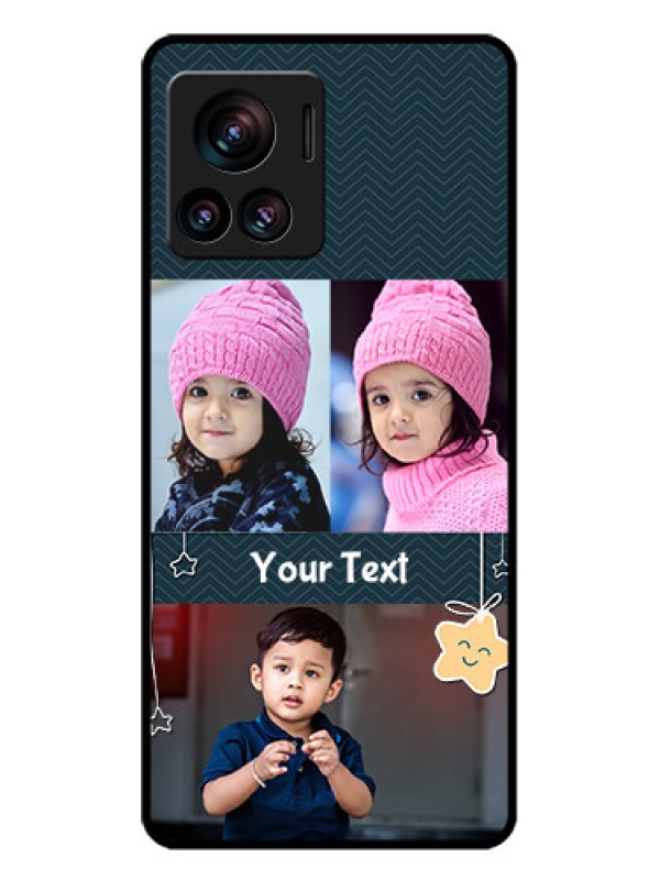 Custom Motorola Moto Edge 30 Ultra Custom Glass Phone Case - Hanging Stars Design
