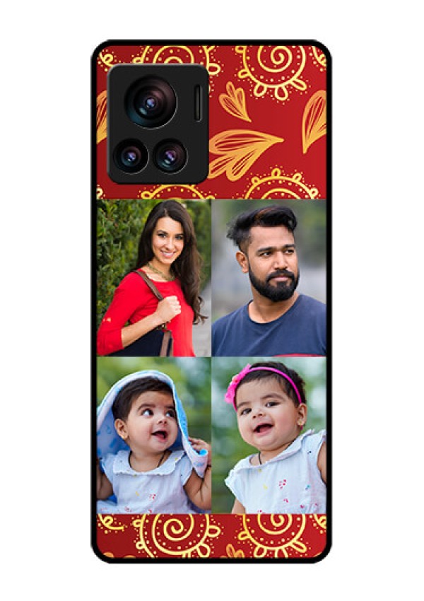 Motorola Moto Edge 30 Ultra Custom Glass Phone Case - 4 Image Traditional Design