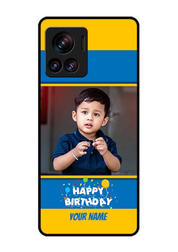 Motorola Moto Edge 30 Ultra Custom Glass Phone Case - Birthday Wishes Design