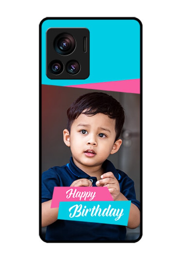 Motorola Moto Edge 30 Ultra Custom Glass Phone Case - Image Holder With 2 Color Design