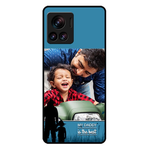 Motorola Moto Edge 30 Ultra Custom Glass Phone Case - Best Dad Design