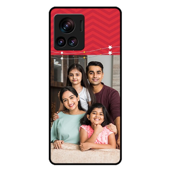 Motorola Moto Edge 30 Ultra Custom Glass Phone Case - Happy Family Design